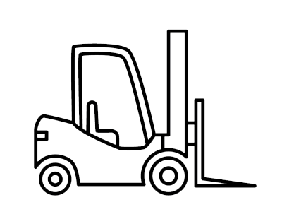 icon of a forklift